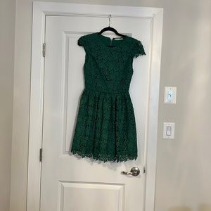 Alice + Olivia Lace pattern mini dress size 2